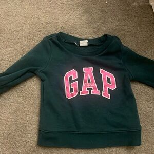 Gap green and pink sweatshirt